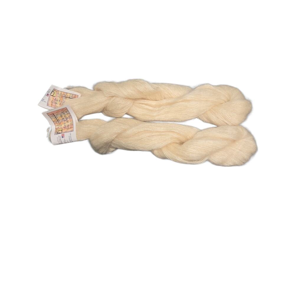 (2) Artyarns Silk Mohair 70% Super Kid Mohair 30% Silk 25g/.8oz 210m/230yd Ivory